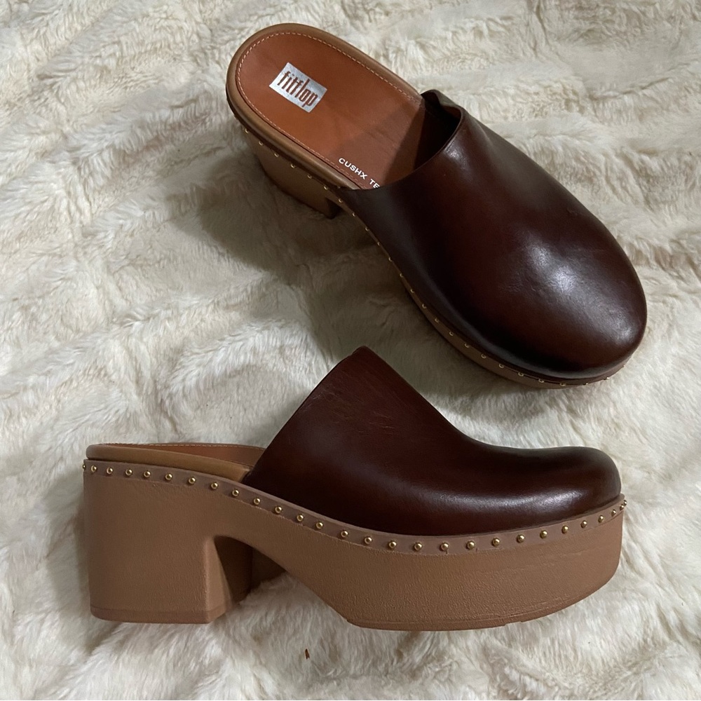 Fitflop Brown Leather Mules